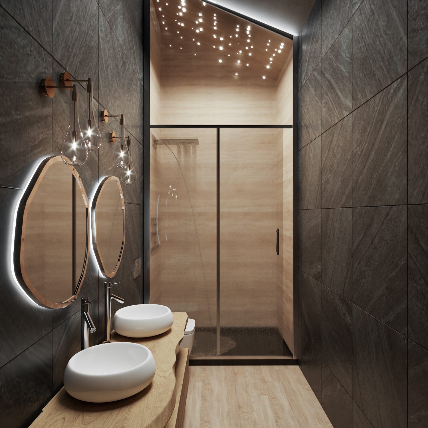 hotel chalet montagnola design and fitout bathroom