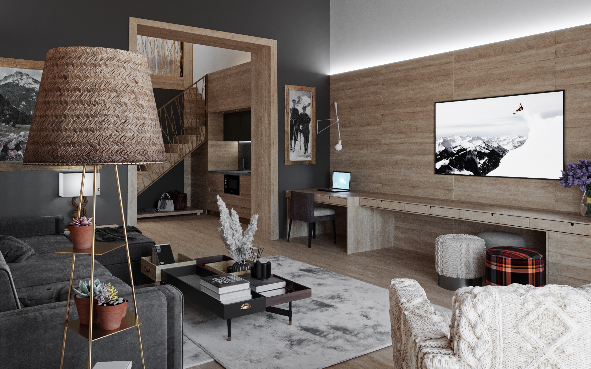 hotel chalet montagnola design and fitout suite