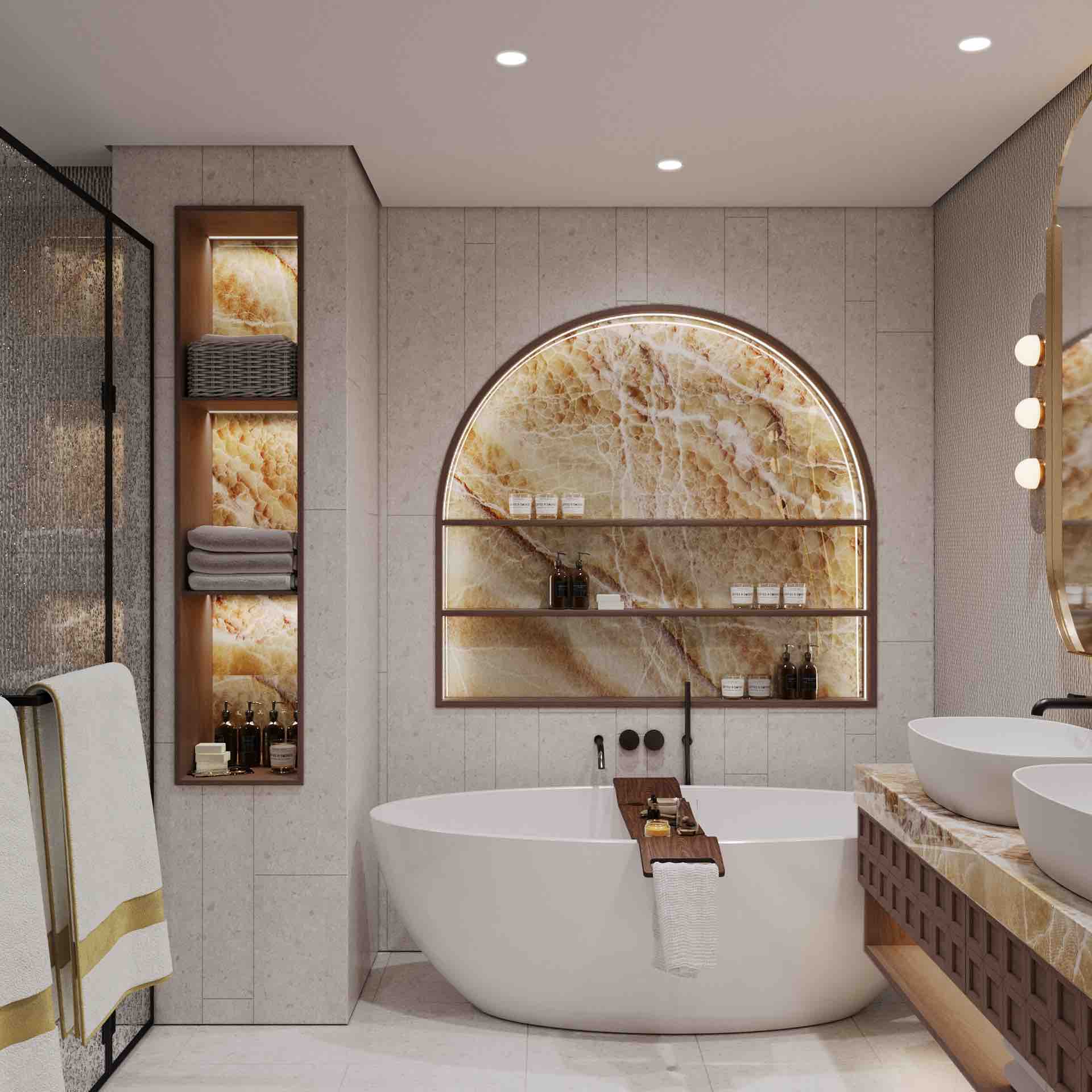 abudhabi turquoise luxury apartments design and fitout contemporary master bathroom 01