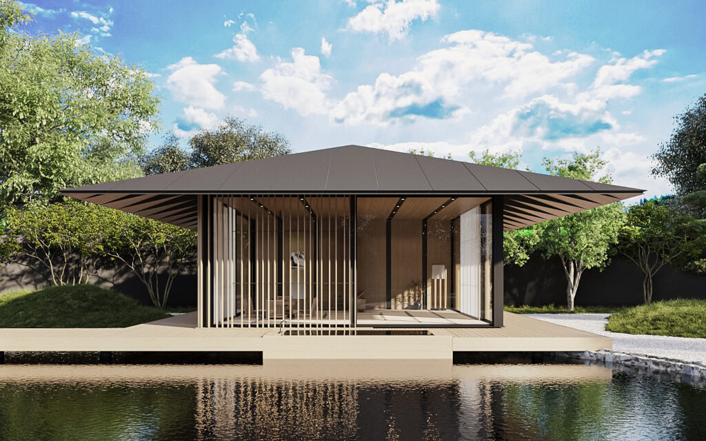 restaurant interior design and fiout japanese tree house main