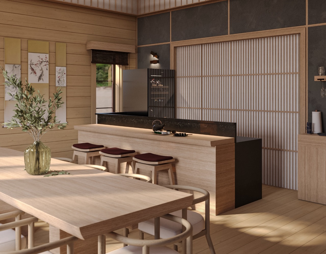 restaurant interior design fitout sea of japan sushi bar 01