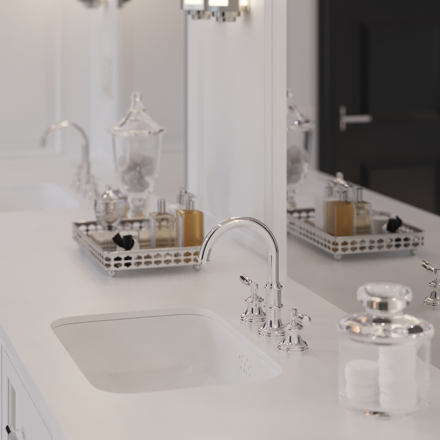 riverpark luxury apartment design and fitout ralph lauren modern american classic bathrom queen 02