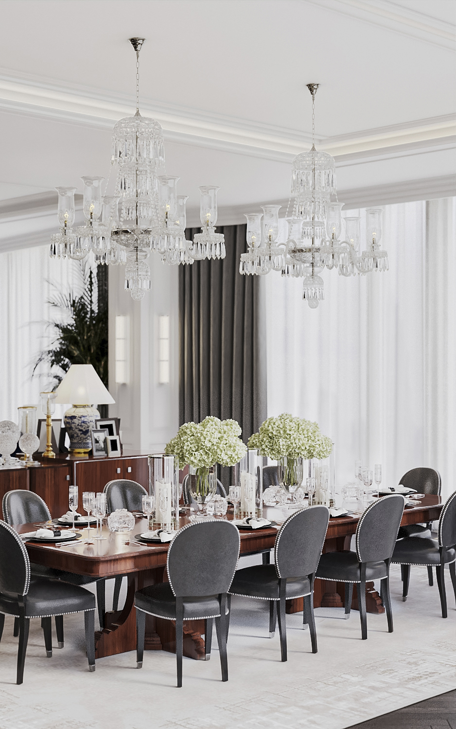 riverpark luxury apartment design and fitout ralph lauren modern american classic dining 01