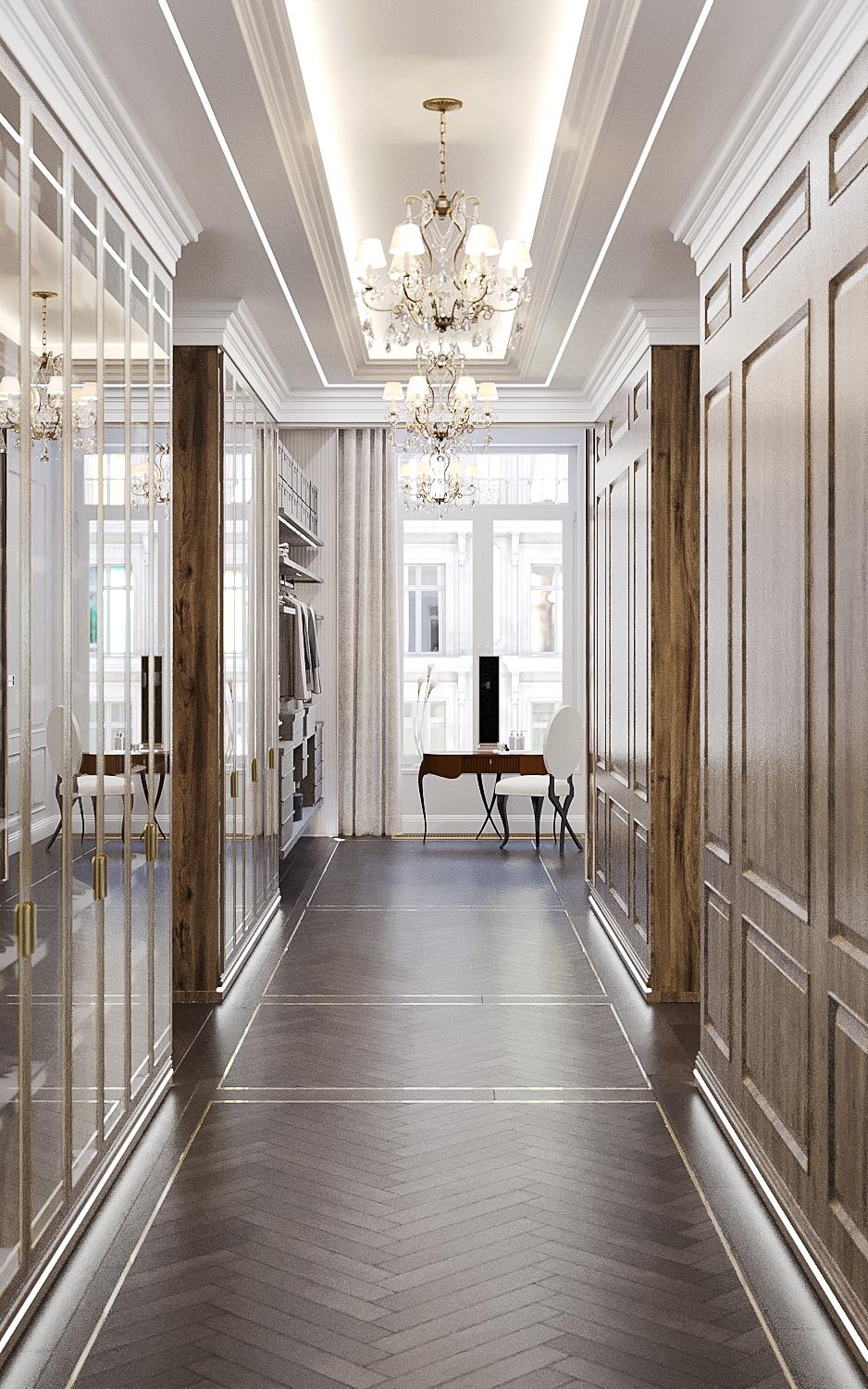 riverpark luxury apartment design and fitout ralph lauren modern american classic wardrobe queen 01