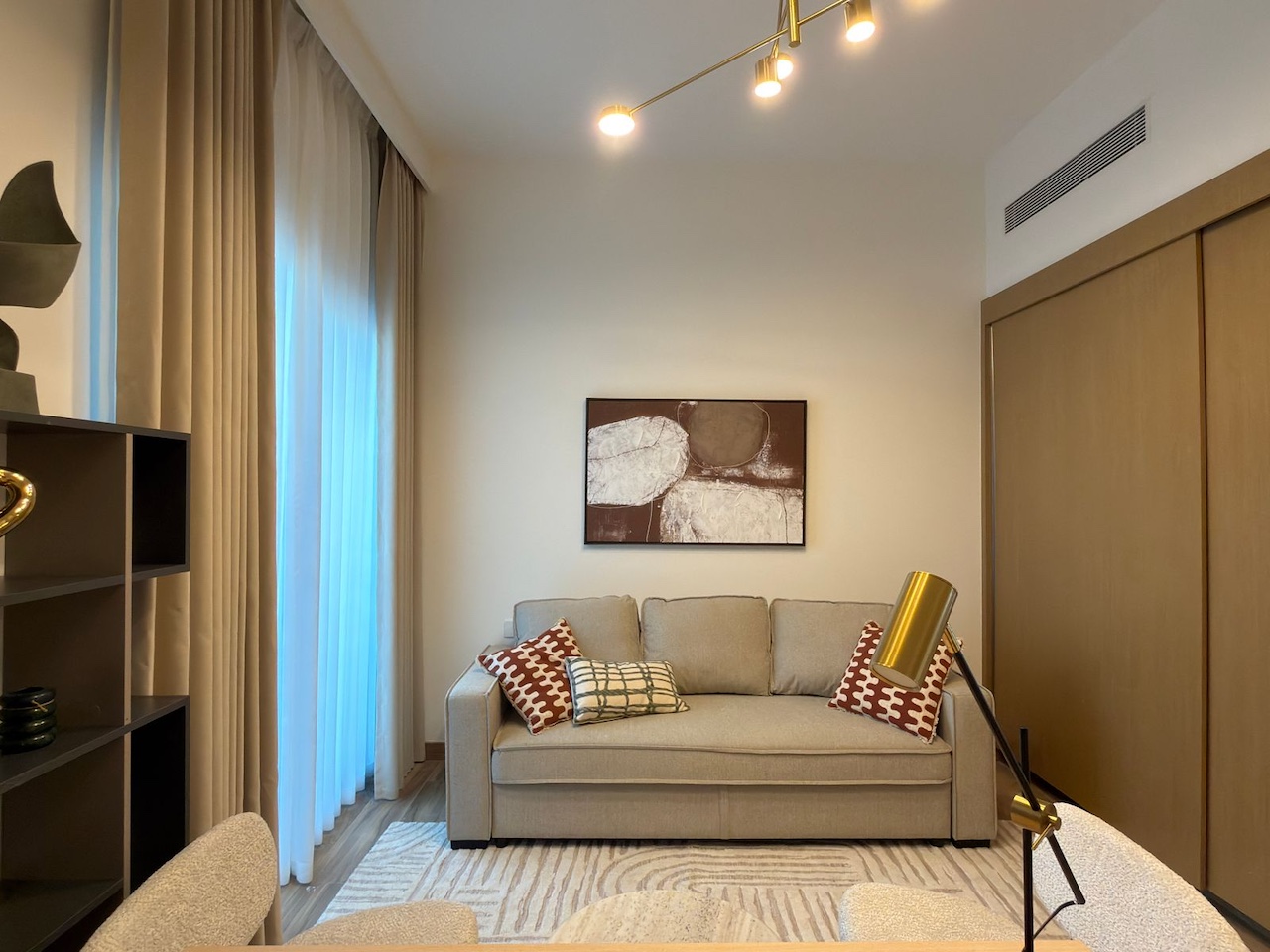 Luxury family villa home office interior design and bespoke fit-out in Tilal Al Furjan Dubai with custom joinery and tailored furnishings