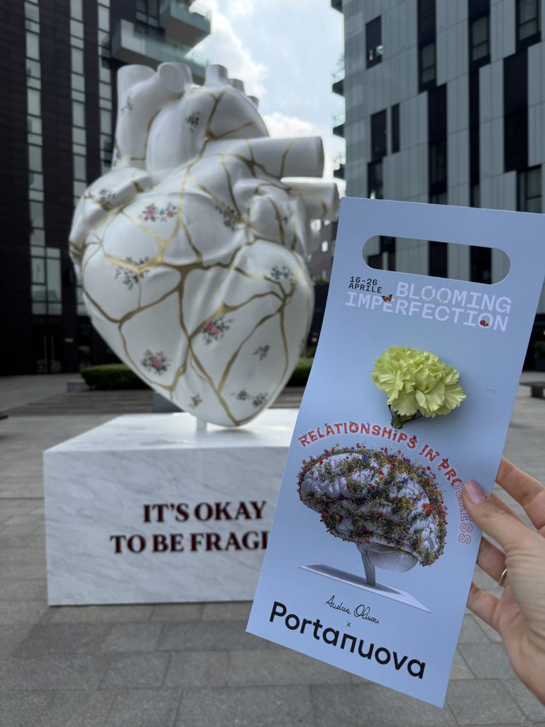 Embracing your imperfection is perfectly described in this installation