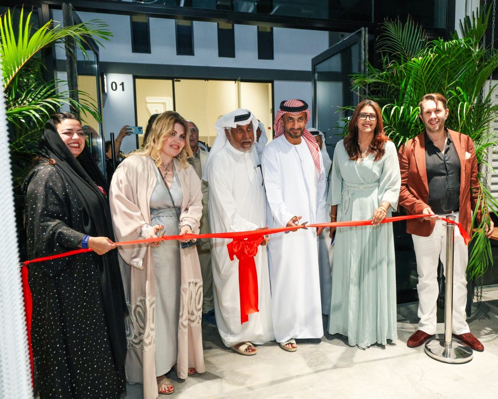 Everyone in celebratory mood and excited for the opening of the studio